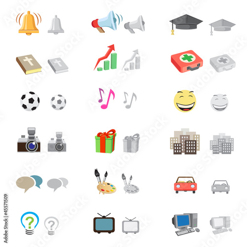Vector: forum icon set forum icon set