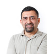 Handsome and happy middle aged mature indian adult business man
