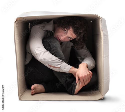 Photo: Crouched in a Box Crouched in a Box