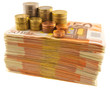 liasse de billets et pièces