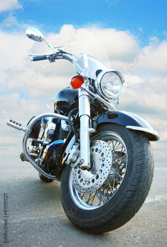 Photo: big black motorcycle big black motorcycle