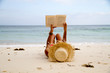 Book on beach