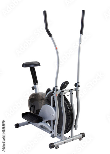Photo: Walking and cycling excercise tool on white Walking and cycling excercise tool on white