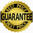 Best price golden label, vector illustration