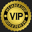 Vip golden label, vector illustration