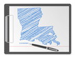 clipboard Louisiana map