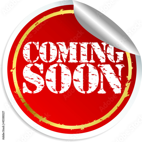 Vector: Ccoming soon sticker, vector illustration Ccoming soon sticker, vector illustration