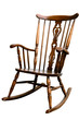 Vintage Damaged Rocking Chair - Left Side Tilted
