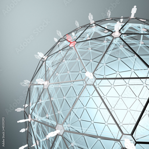 Illustration: Worldwide connections concept Worldwide connections concept