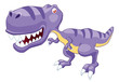 illustration of cartoon dinosaur