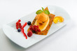Luscious dessert on a plate