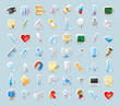 Sticker icons for science and education