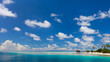 Tropical island and exotic sea