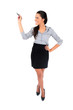 Isolated business woman