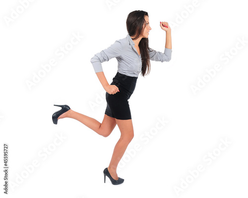 Photo: Isolated business woman Isolated business woman