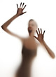 silhuette of a screaming woman - danger concept