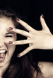 Photo: Mädchen mit gespreizten Fingern Mädchen mit gespreizten Fingern