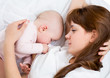 mother breast feeding her child