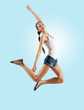 Modern style dancer posing