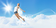 Modern style dancer posing