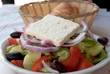 Greek salad with feta cheese