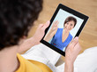 Video chat communication on digital tablet