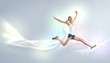 Modern style dancer posing