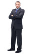 young business man full body isolated on white backgroun
