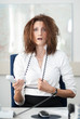 Verzweifelte Businessfrau