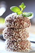 Photo: Chocolate coconut confections Chocolate coconut confections