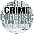 Criminology And Forensic Studies Word Cloud Concept
