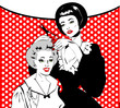 Vintage retro woman Hairdressing - Retro poster
