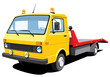 Vector isolated tow truck