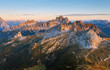 View from the top of Lagazuoi, Dolomites, Italy
