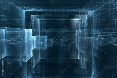 Illustration: Abstract business science or technology background Abstract business science or technology background