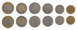 Moroccan Coins Isolated on White