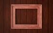 frame on wooden background