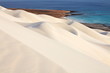 Photo: Sand desert surface – white dunes of Socotra island Sand desert surface – white dunes of Socotra island