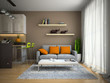 Illustration: Part of the modern apartment Part of the modern apartment