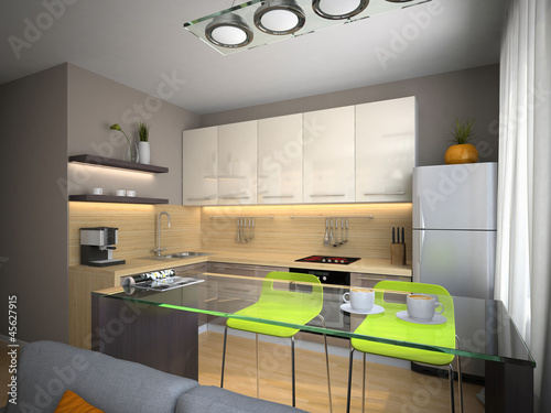 Illustration: Part of the modern apartment Part of the modern apartment