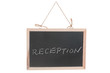 Reception word on blackboard