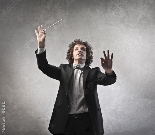Photo: Conducting an Orchestra Conducting an Orchestra