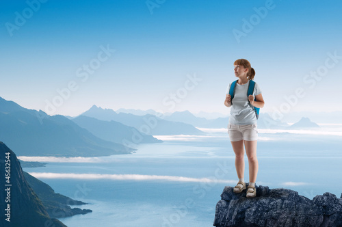 Photo: woman hiking woman hiking