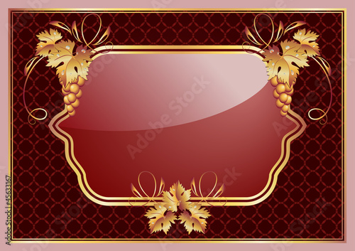 Vector: Background with vine ornament Background with vine ornament