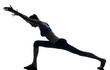 woman exercising yoga