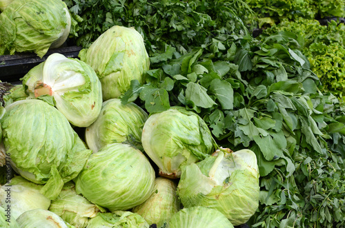 Photo: Fresh and organic vegetables at farmers market Fresh and organic vegetables at farmers market