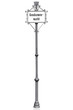 Berlin road sign on white, clipping path included