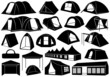Vektor: Set of tents Set of tents
