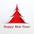 symbolic  New Year's tree 3d rendering