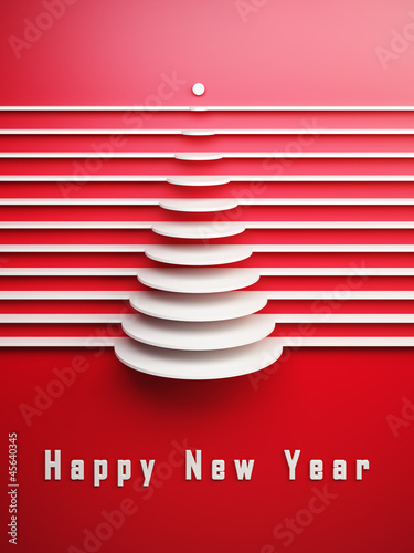 Illustration: symbolic 3d Christmas tree symbolic 3d Christmas tree